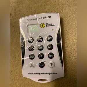 response card rf lcd clicker turning technologies
